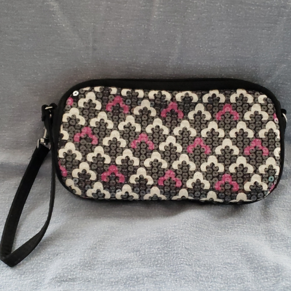 Sequin vera bradly wristlet